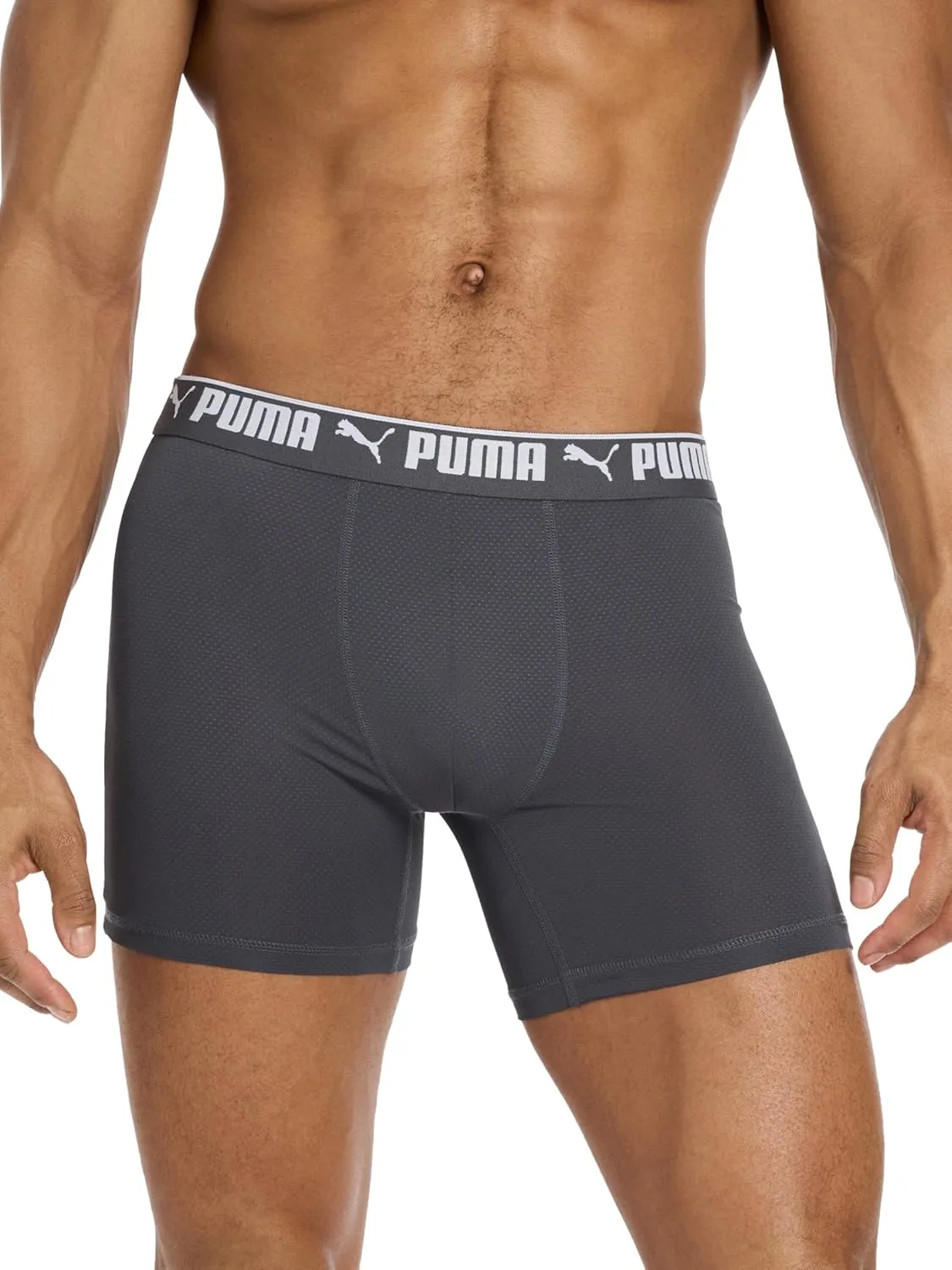 PUMA Men's 360-degree Mesh 5 Pack Boxer Briefs
