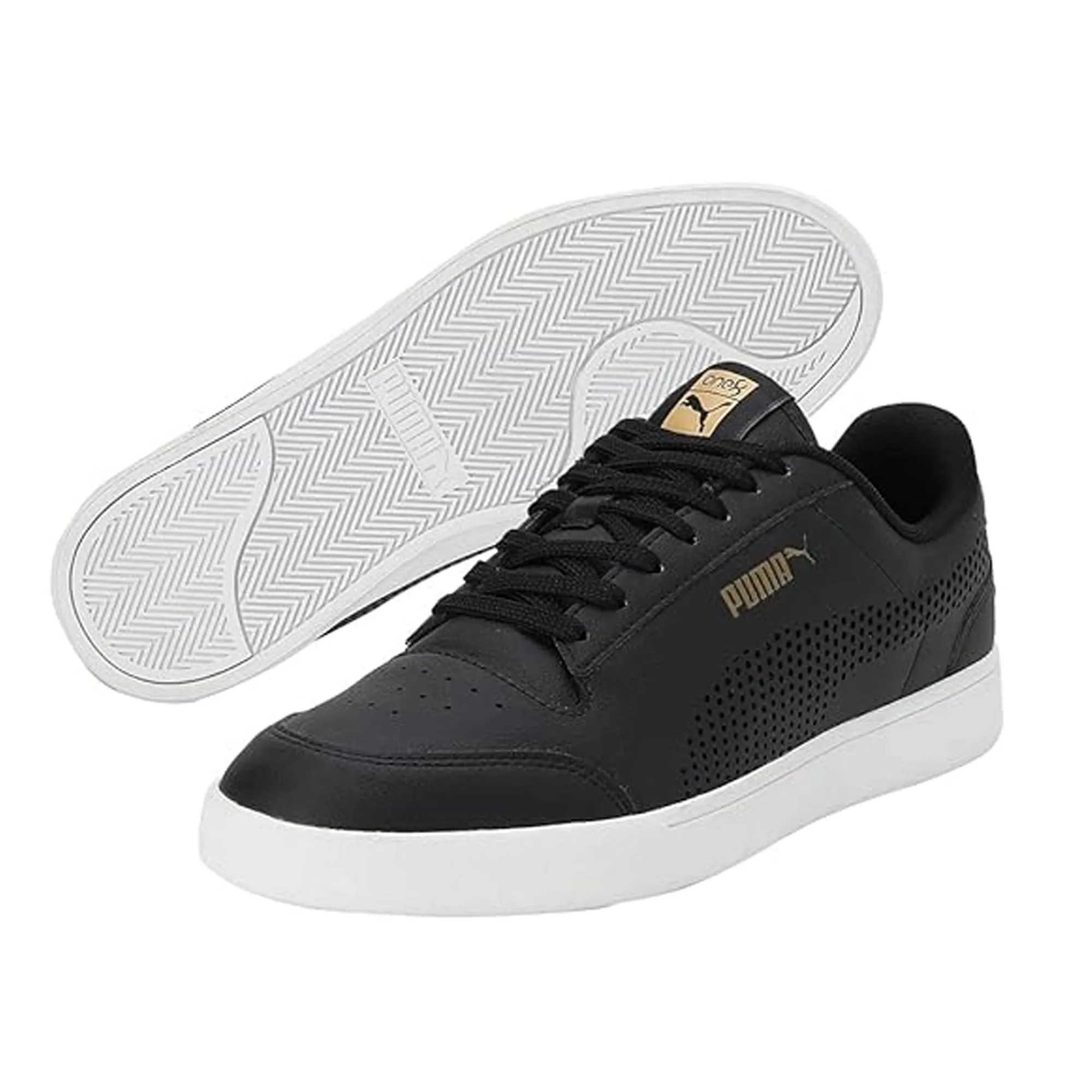 Puma Shuffle One8 V3 Better Men's Sneaker (Black-White-Team Gold) 39329402