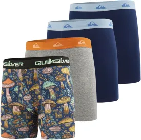 Quiksilver Mens Underwear 4 Pack Boxers for Men Supersoft Brushed Polyester Mens Boxer Briefs