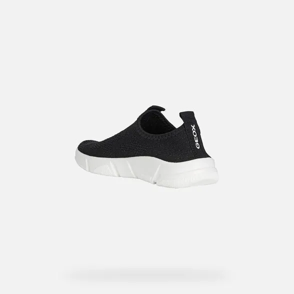 SP24 Geox J Aril Plain Sock Sneaker