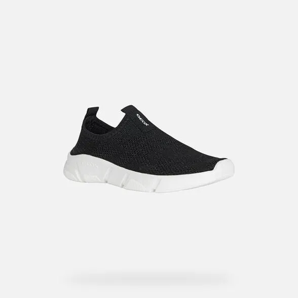 SP24 Geox J Aril Plain Sock Sneaker
