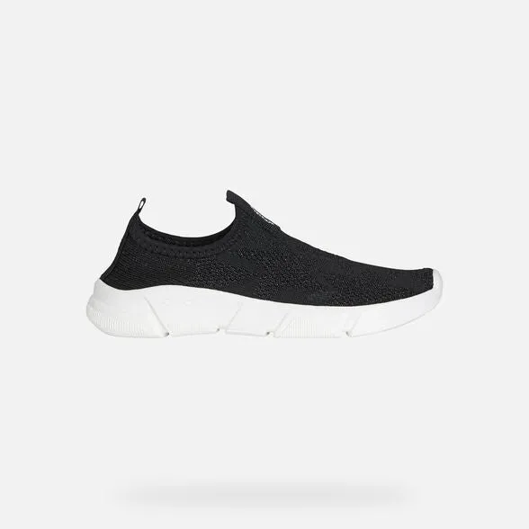 SP24 Geox J Aril Plain Sock Sneaker