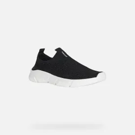SP24 Geox J Aril Plain Sock Sneaker