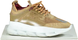 Versace Tan Chain Reaction Sneakers UK 9