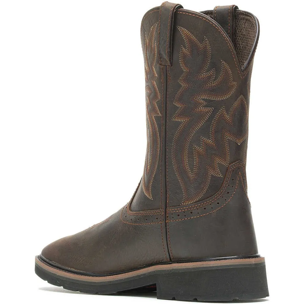 Wolverine Men's Rancher Steel Toe Western Work Boot- Brown- W10702