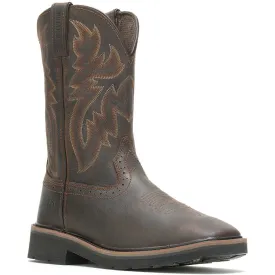 Wolverine Men's Rancher Steel Toe Western Work Boot- Brown- W10702