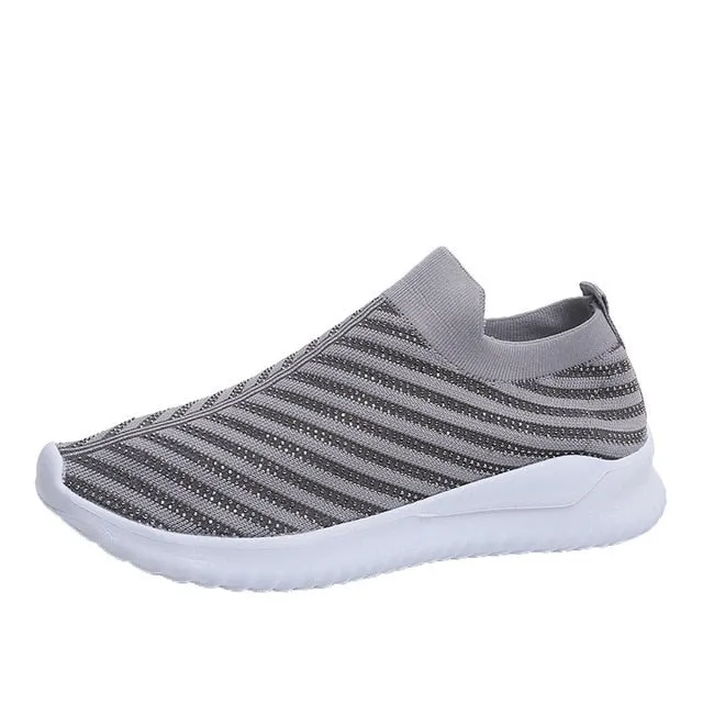 Women's Rhinestone Slip On Sneakers