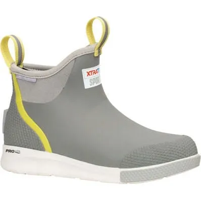Xtratuf Women's Ankle 6" Waterproof Slip Resist Deck Sport Boot -Grey- ADSW108