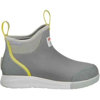 Xtratuf Women's Ankle 6" Waterproof Slip Resist Deck Sport Boot -Grey- ADSW108