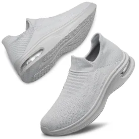 YHOON Womens Walking Shoes Slip on Running Shoes Lightweight Workout Gym Shoes Breathable Casual Sneakers